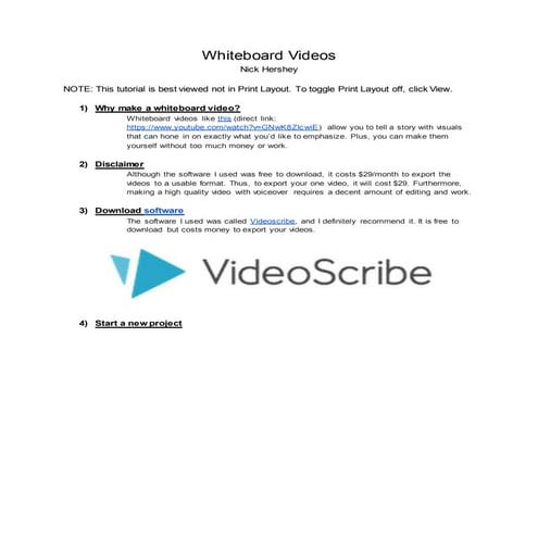 How to Create Whiteboard videos