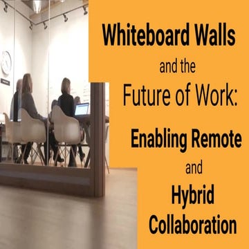 Whiteboard Walls and the Future of Work: Enabling Remote and Hybrid Collabora...