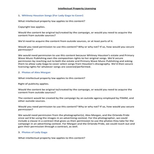 Intellectual Property License Analysis 2025 | PDF
