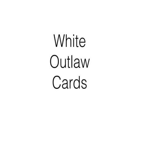 IRLA White Outlaw Cards