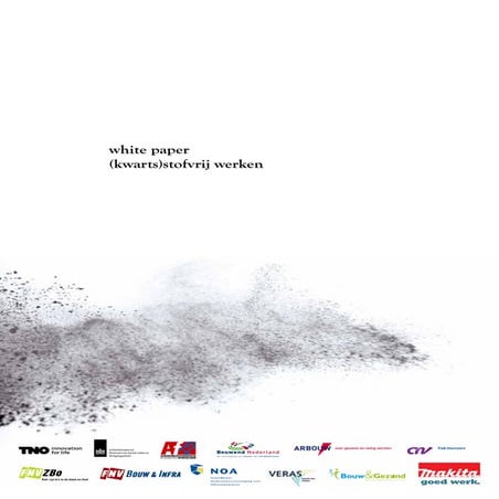 White paper (kwarts) stofvrijwerken in de bouw