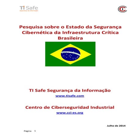 Pesquisa sobre o Estado da Segurança Cibernética da Infraestrutura Crítica Brasileira