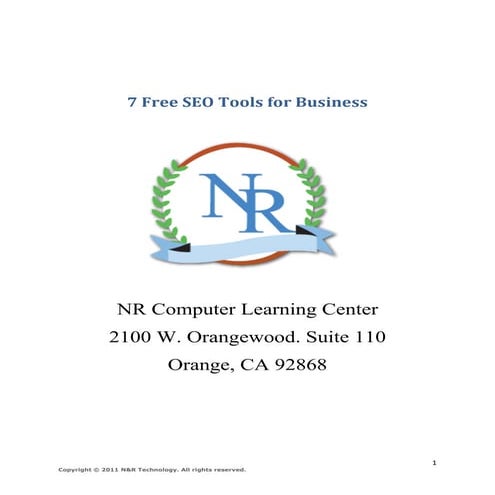 7 Free SEO Tools for Business