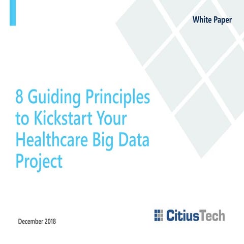 8 Guiding Principles to Kickstart Your Healthcare Big Data Project
