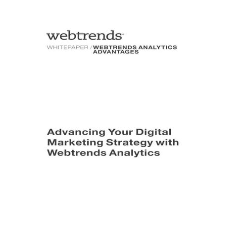 Whitepaper advancing yourdigitalmarketing-webtrends