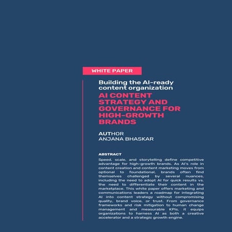 White Paper - Building the AI-ready content organization