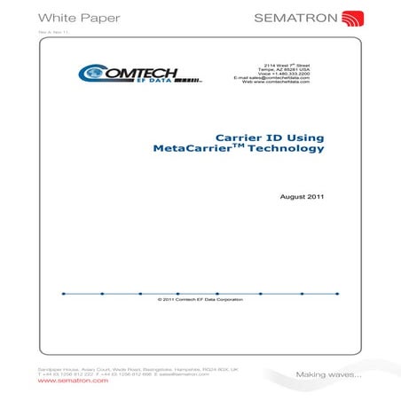 Carrier ID Using MetaCarrier Technology
