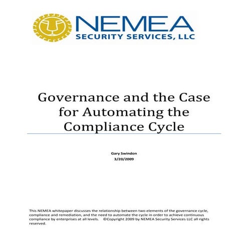 NEMEA Compliance Automation