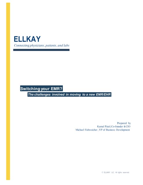 Electronic Medical Records (EMR) / Electronic Health Records (EHR) Replacemen...