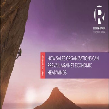 How Sales Organizations Can Prevail Against Economic Headwinds