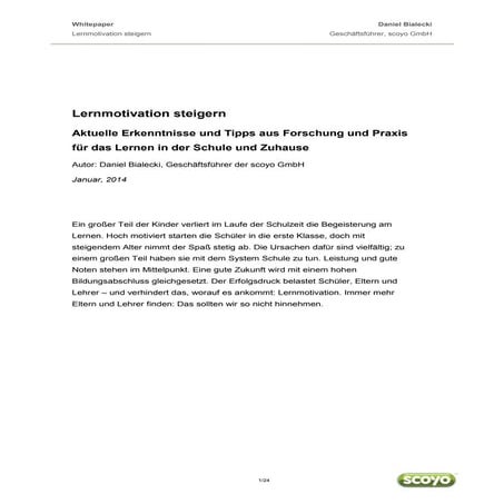Whitepaper "Lernmotivation steigern"