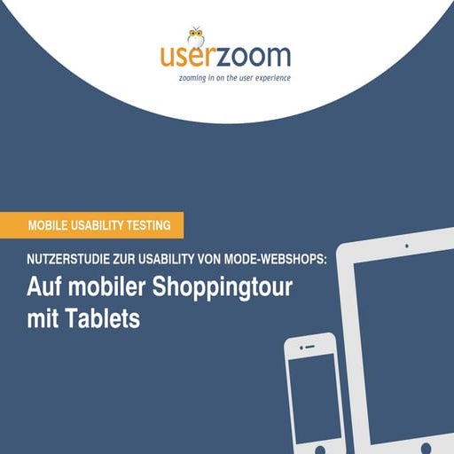 [Mobile Usability Study] Tablet-Nutzer auf Shopping-Tour in Mode-Webshops