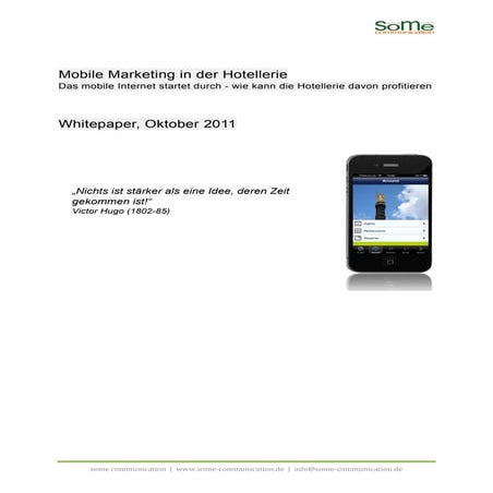 Whitepaper "Mobile Marketing in der Hotellerie"