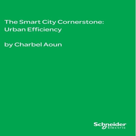 The Smart City Cornerstone: Urban Efficiency by Charbel Aoun