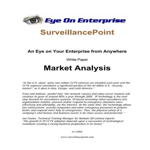 White paper  surveillancepointmarket