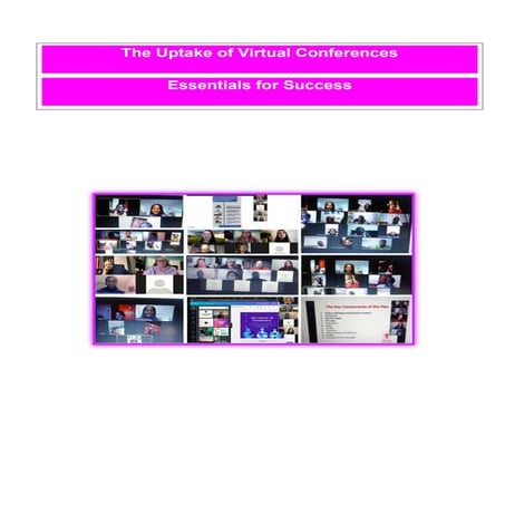 Whitepaper on the uptake of virtual conferences- essentials for success