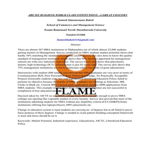 White paper 1   Santosh Satyanarayan Baheti