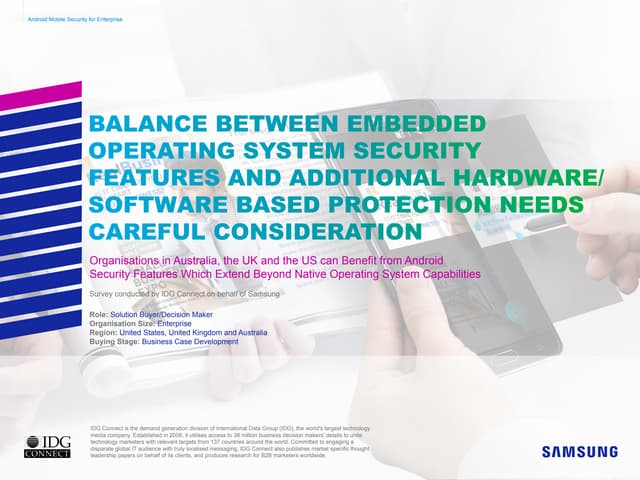 White paper balance between embedded operating system security features and a...