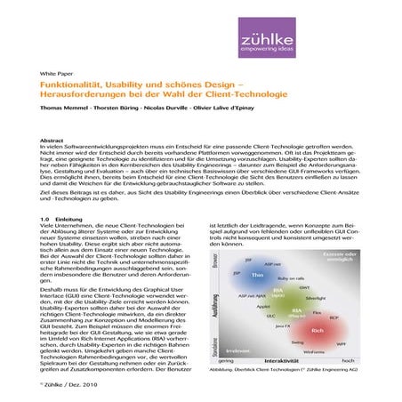 Zühlke Whitepaper Client Technologien