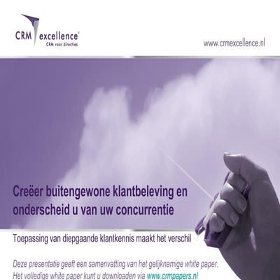 Whitepaper creer een_buitengewone_klantbeleving