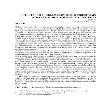 [White paper] detectando problemas em redes industriais através de monitoramento contínuo