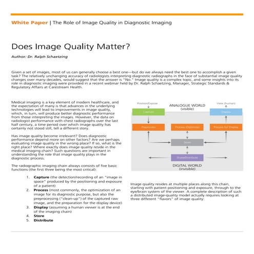 Whitepaper: Does Image Quality Matter? | PDF