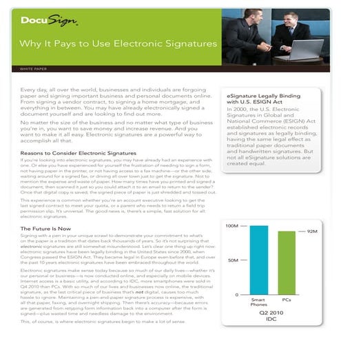 Echo Sign E-Signature User Guide - Sign in Seconds | PDF