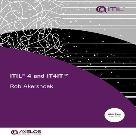 Using ITIL 4 and IT4IT together | PDF | Cloud Computing | Internet