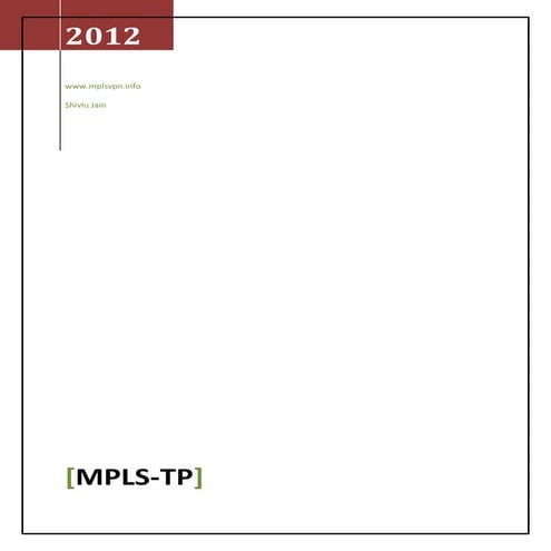 MPLS-TP (MPLS Transport Profile)