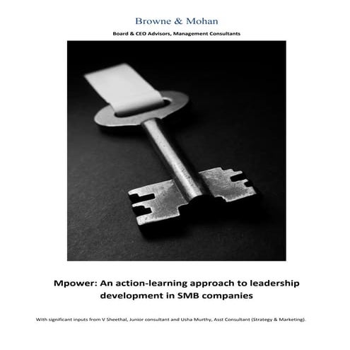 Mpower: An action-learning approach to leadership development in SMB companies