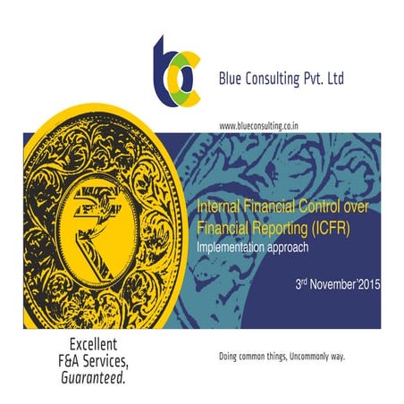 White paper on ICFR/IFC with implementation approach