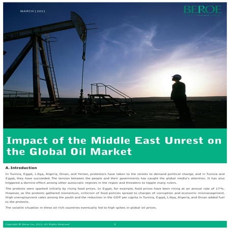 Middle East Conflict Sparks Oil Price Surge – Global Markets on Alert ...