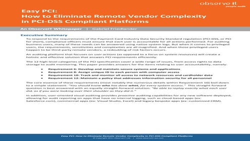 PCI and Remote Vendors
