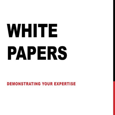 Writing successful white papers