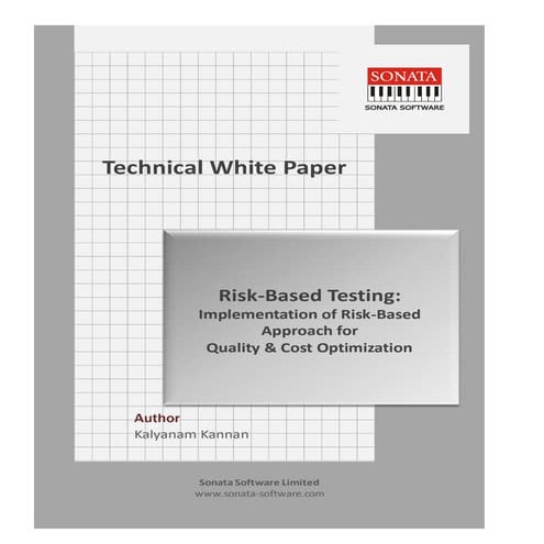 Implementation of Risk-Based Approach for Quality & Cost Optimization