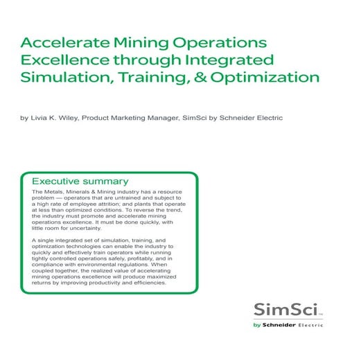 Accelerate Mining Operations Excellence