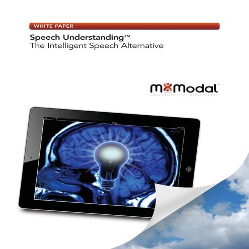 White Paper Speech Understanding
