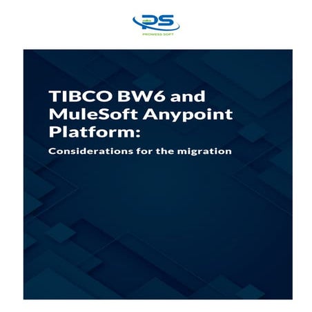 TIBCO BW6 and MuleSoft Anypoint Platform