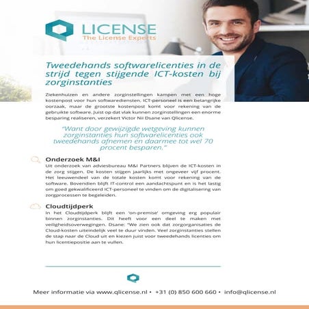 Whitepaper Tweedehands software voor zorginstellingen