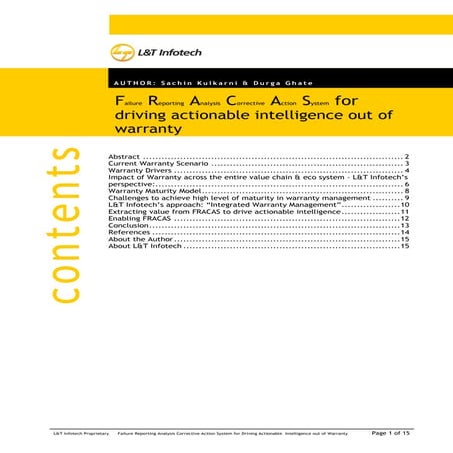 White paper warranty_management