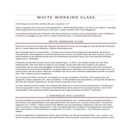 White working class
