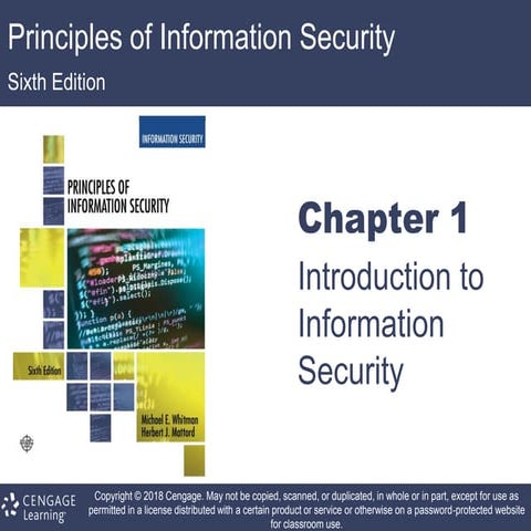 Information security fundamentals topic 2: Evolution of Information ...