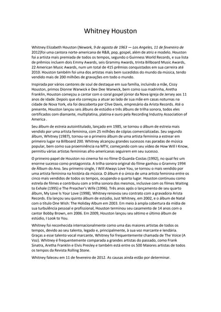 Whitney houston
