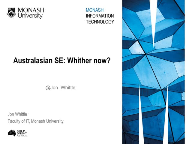 Australasian Software Engineering Research: Current State