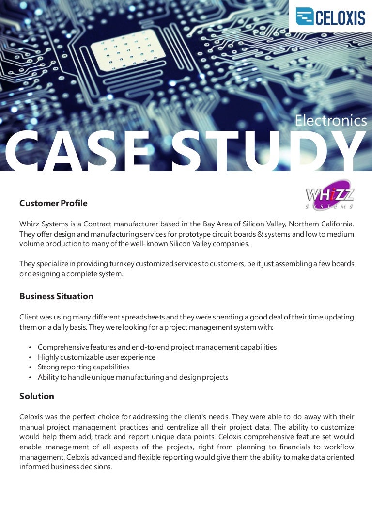 Electronic store case study picture
