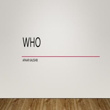 WHO | PPTX