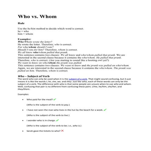 Who,Whose,Whom | PPT