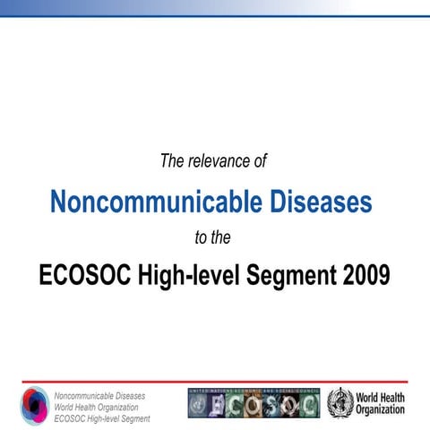 Non Communicable Disease: Prevention and Mangement | PPTX