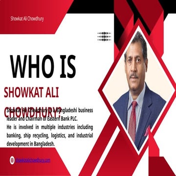 Who is Showkat Ali Chowdhury Profile Bio | PPTX