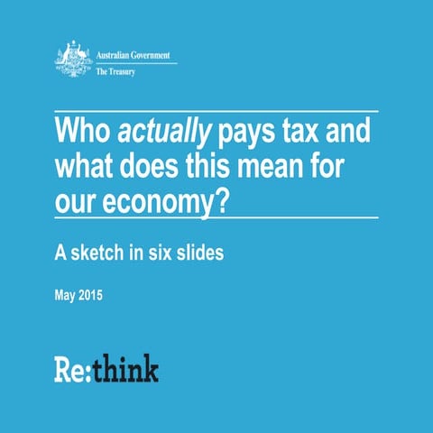 Who actually pays tax? A sketch in six slides
